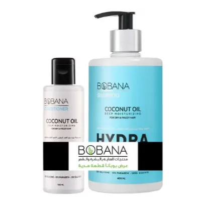 Bobana | Shampoo Coconut Oil | 400ml + Conditioner Coconut Oil | 100ml