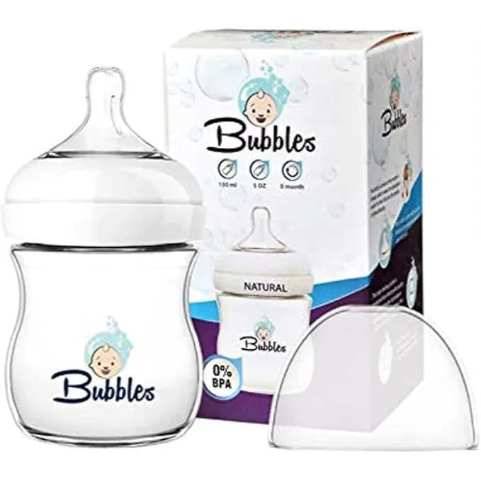Bubbles | Natural Baby Bottle White | 150ml
