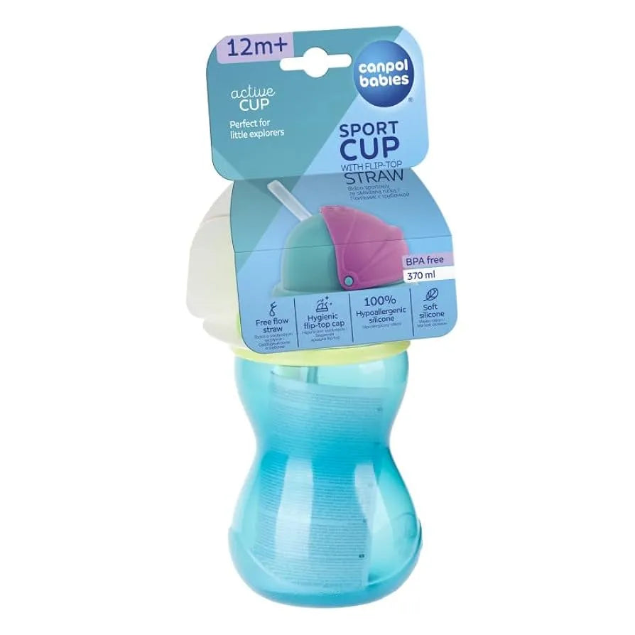 Canpol | Babies Sport Cup with Flip-top Straw | 270ml