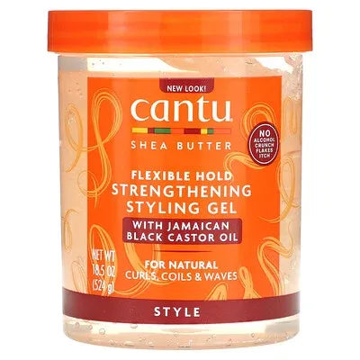 Cantu | Shea Butter Flexible Hold Strengthening Styling Gel | 524gm