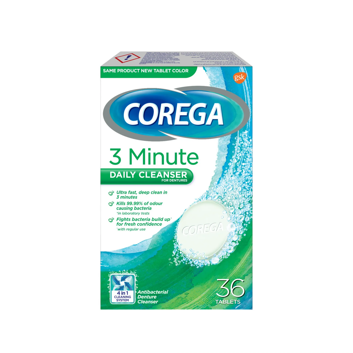 Corega | Cleansers Full Denture | 36 Tabs