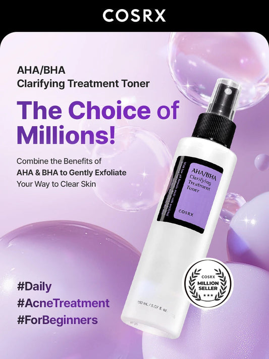 COSRX AHA BHA Clarifying Treatment Toner 150ml product benefits