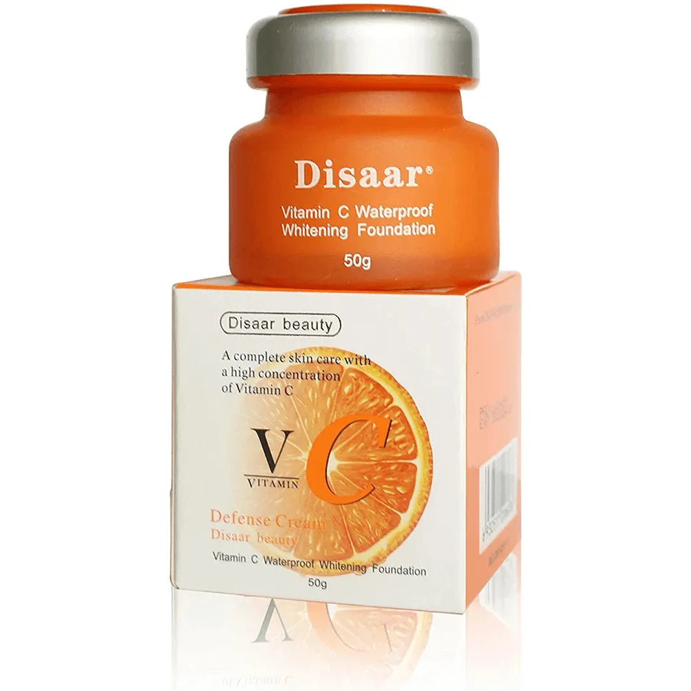 Disaar Beauty | Vitamin C Whitening Whitening Foundation Face Cream | 50gm