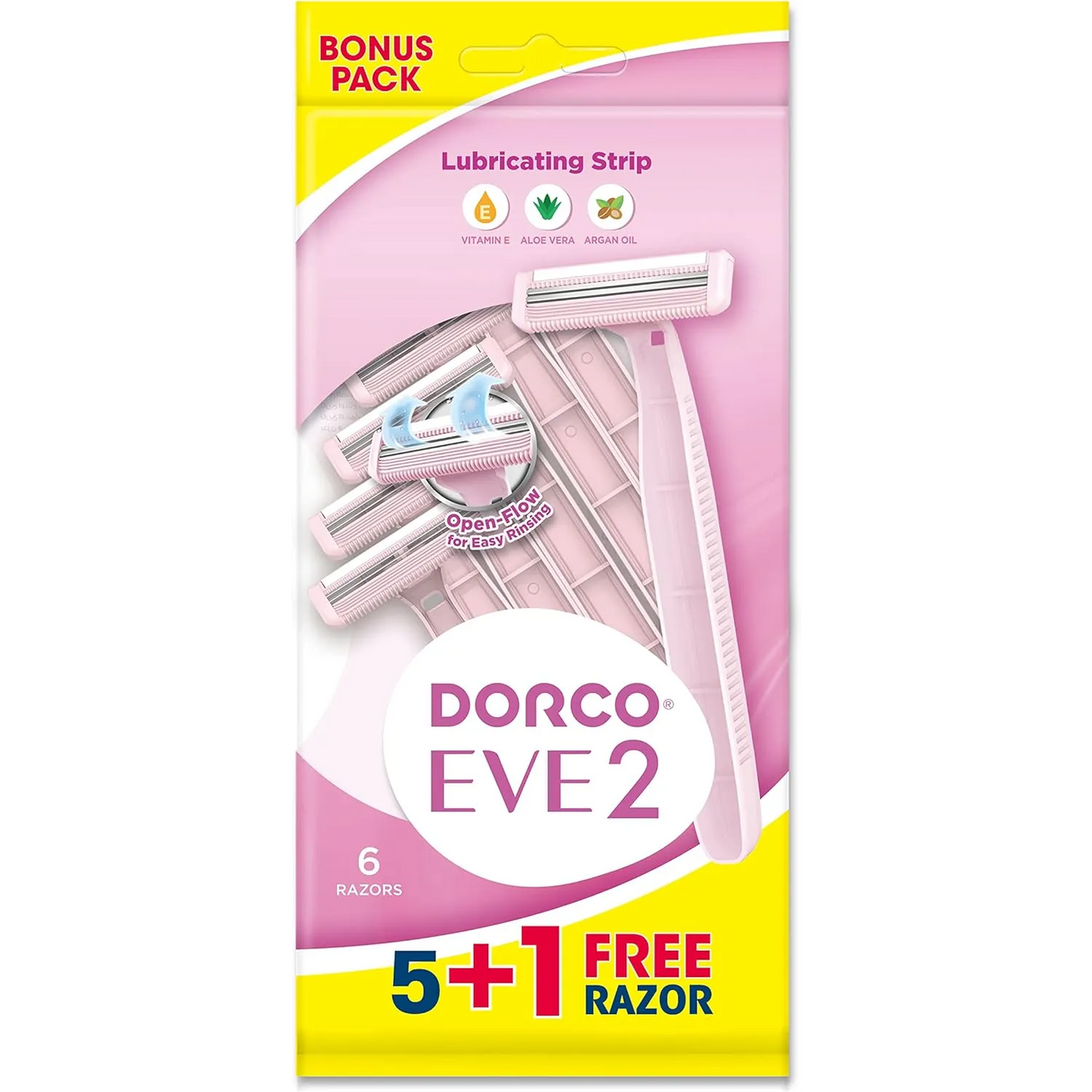 Dorco Eve 2 Disposable Razor | 5+1 Free