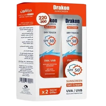 1+1 Drakon | Sunscreen SPF50+ Cream Gel | 60gm