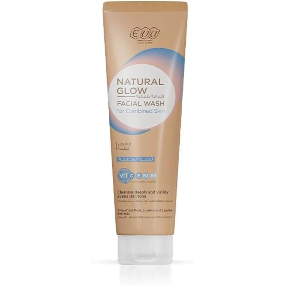 Eva Skin Care | Natural Glow Facial Wash for Combined Skin | 100ml