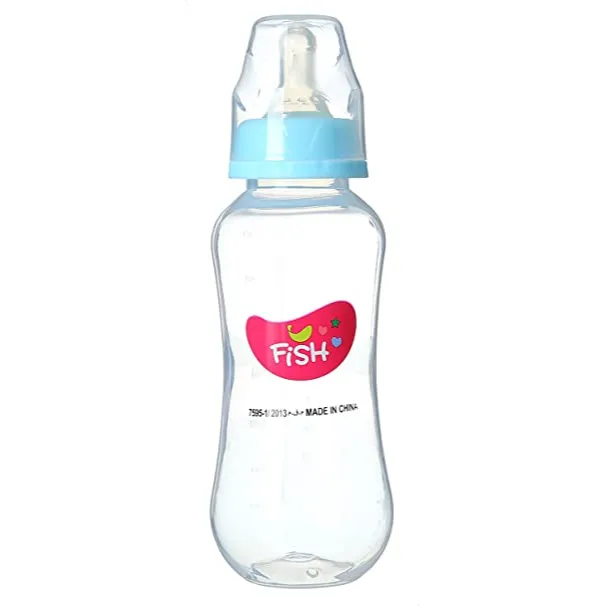 Fish | Gourd Shaped Nursing Bottle Blue +6M | 280ml