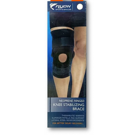 Flyon | Neoprene Hinged Knee Stabilizing Brace (7705) One Size
