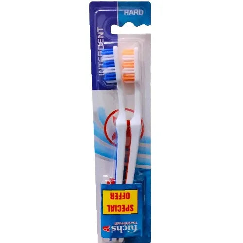 Fuchs | Silver Interdent Toothbrushes Hard | 2Pcs