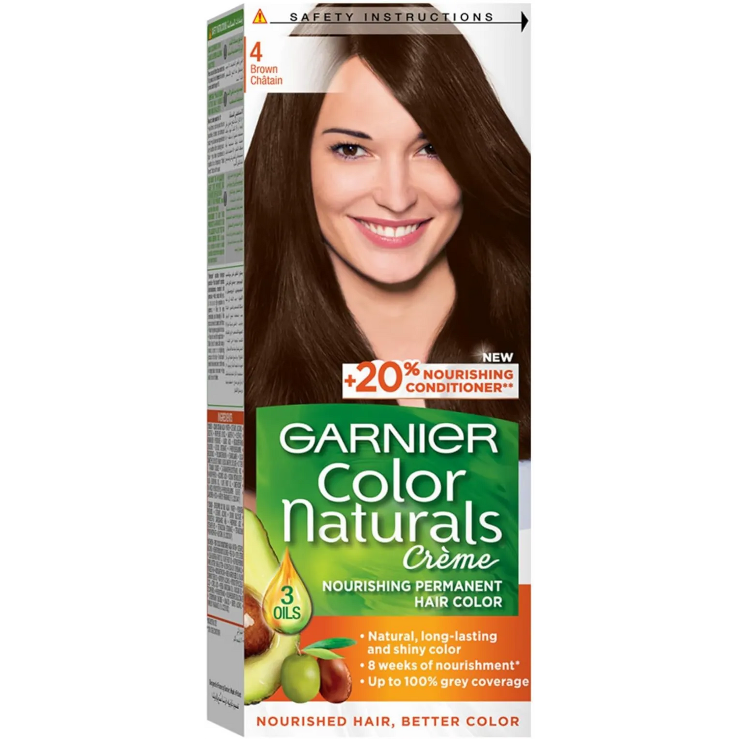 Garnier | Color Naturals Permanent Crème Hair Color | 4 Brown | 15% off