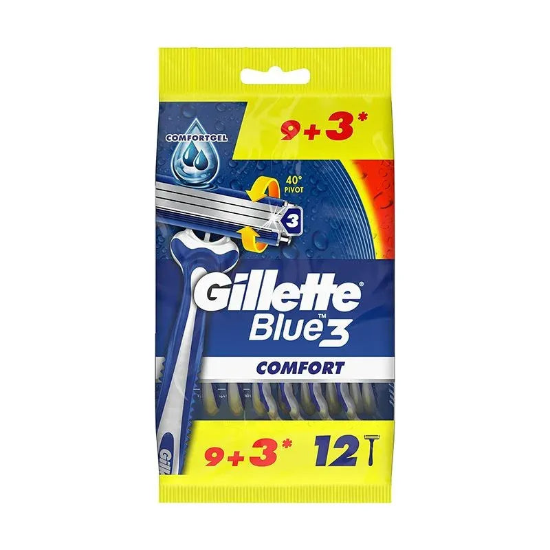 Gillette | Blue 3 Comfort Razors | 12Razors