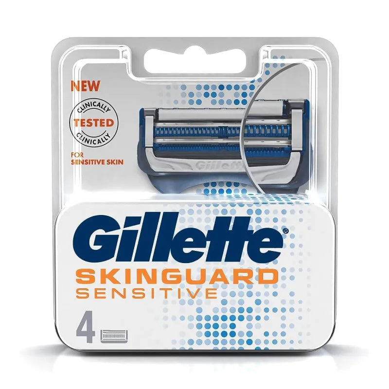 Gillette | Skinguard Sensitive Razor Blade Refills for Men | 4 Pcs