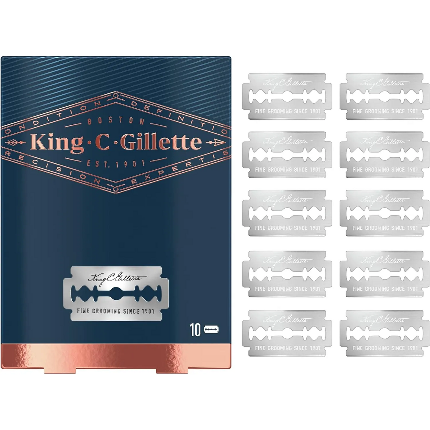 Gillette | Stainless Steel Blades | 10Pcs
