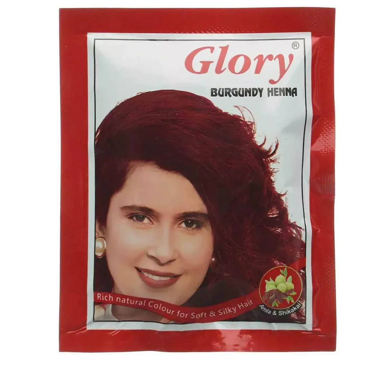 Glory | Colored Henna Sachet Burgundy 10gm | 1 bag