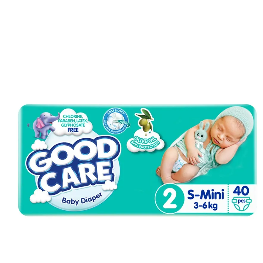 Good Care | Baby Diapers Twin Pack Mini Size 2 | 40 Pcs