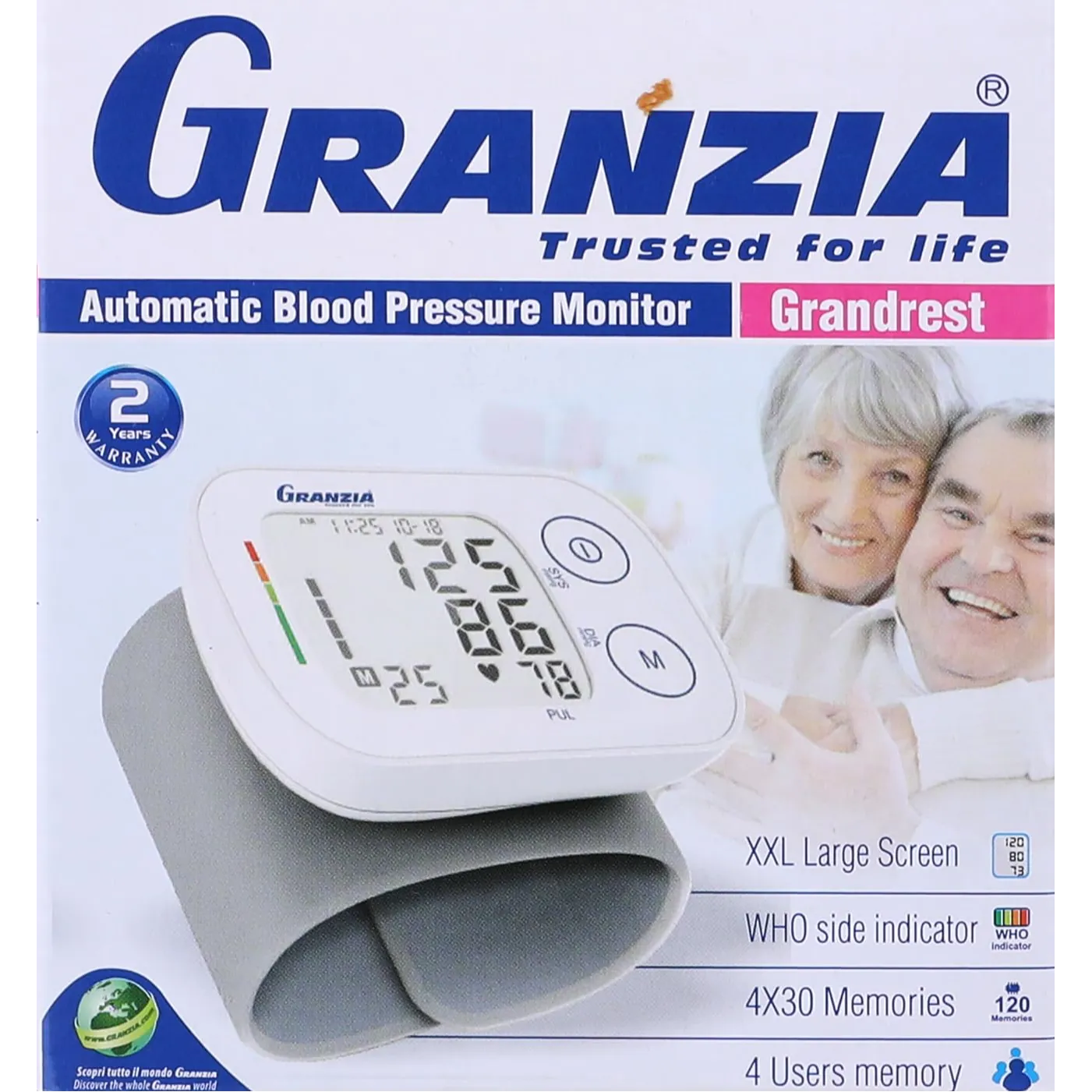 Granzia | Grandrest Blood Pressure Monitoring