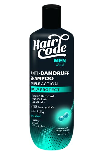 Haircode Hair Code Anti-Dandruff Shampoo with Whey Protein Triple Action for Daily Protection For Men / 170ml