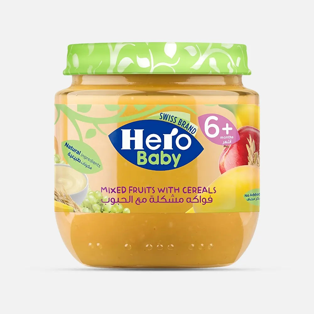 Hero Baby | Mixed Fruits with Cereals Jar | 120gm