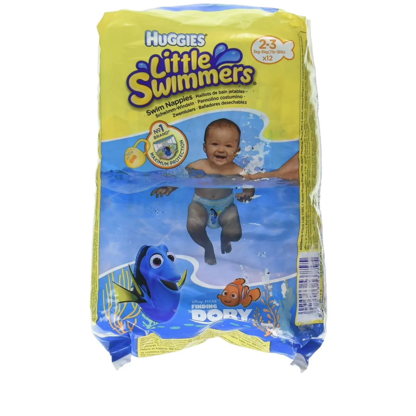 Huggies | Little Swimmer | (2-3) Diapers(3-8Kg) | 12 Pcs