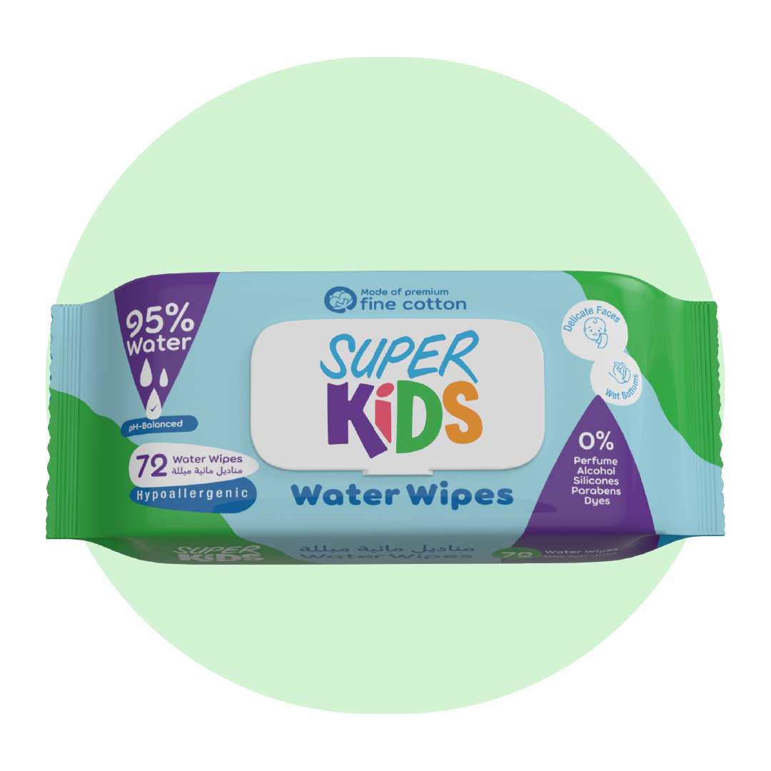 Superkids Water Wipes 72 wipe
