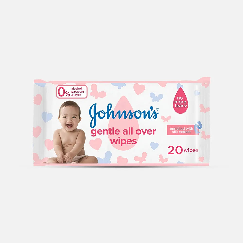 Johnson's | Gentle All Over Baby Wipes | 20 Wipes
