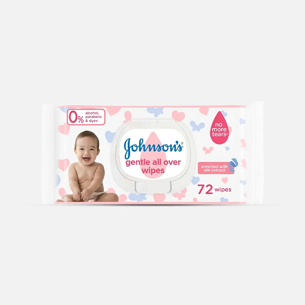 Johnson's | Gentle All Over Baby Wipes | 72 Wipes