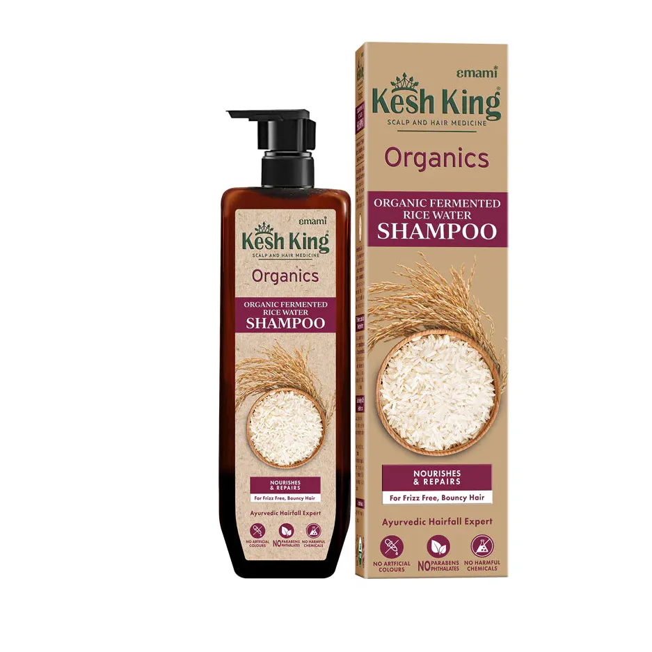 Kesh King | Organic Fermented Rice Water Shampoo for Nourished Frizz free hair | 300ml