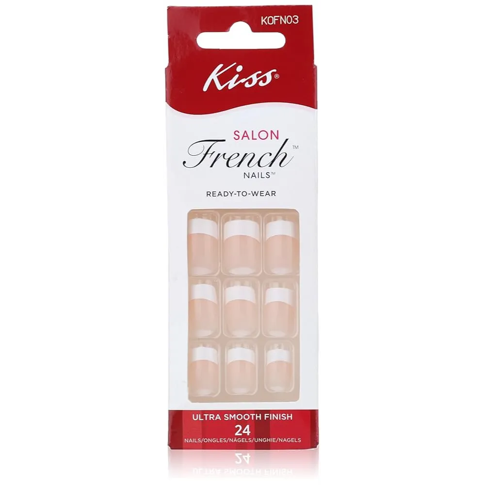 Kiss Salon | French Nails | 24 Pcs