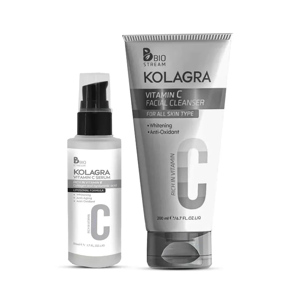 Kolagra | Vitamin C Serum + Facial Wash | 200ml