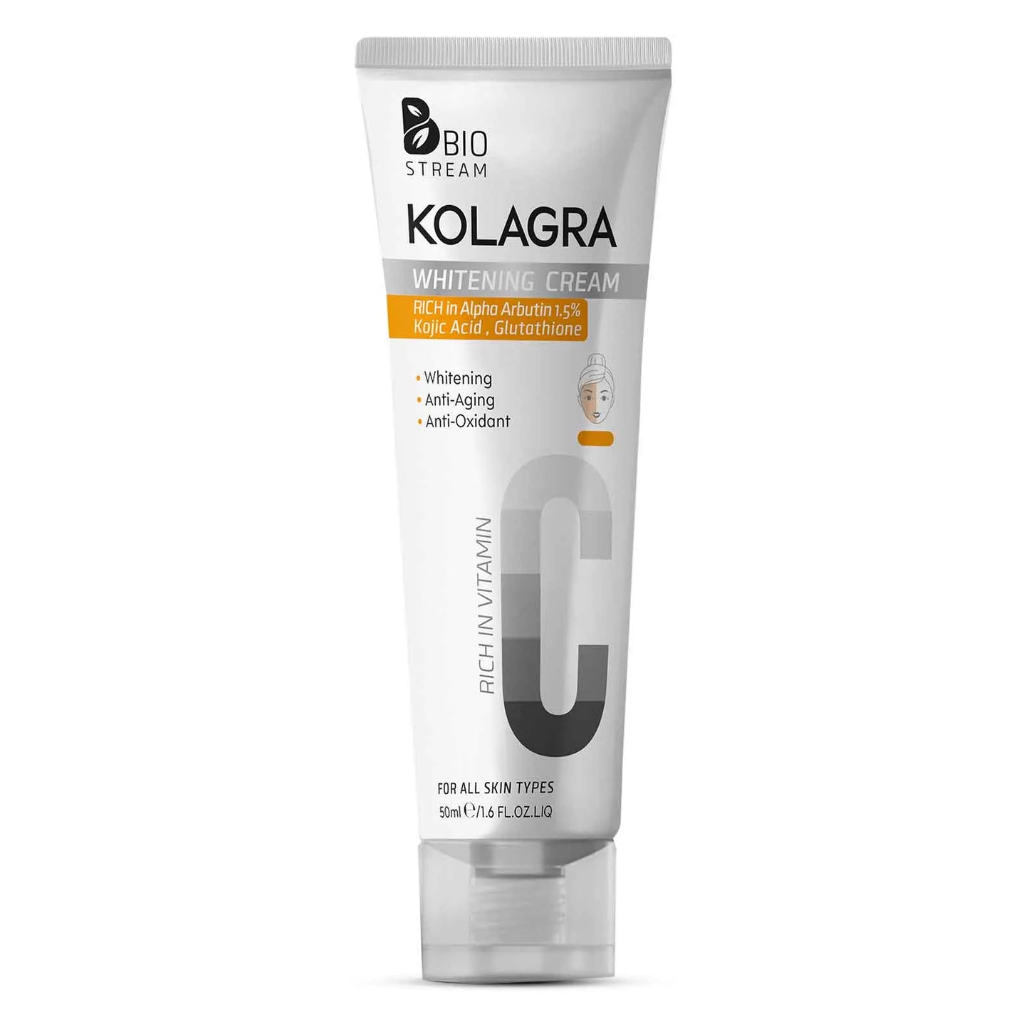 Kolagra | Whitening Cream for Face with Alpha Arbutin | 50ml