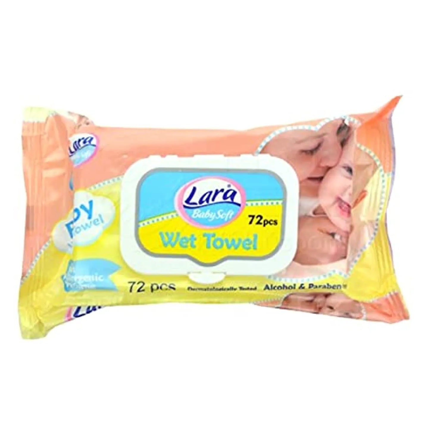 Lara | Baby Soft Wet Towel | 72 Pcs