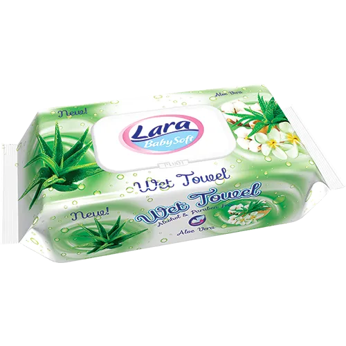 Lara | Wet Wipes Aloe Vera | 80 Pcs