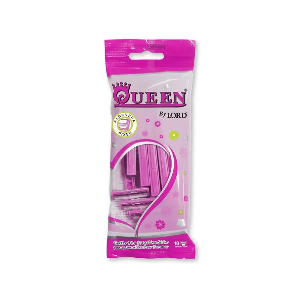 Lord | Queen Disposable Razors Twin Blade plus Lubrastripf 10 Razors
