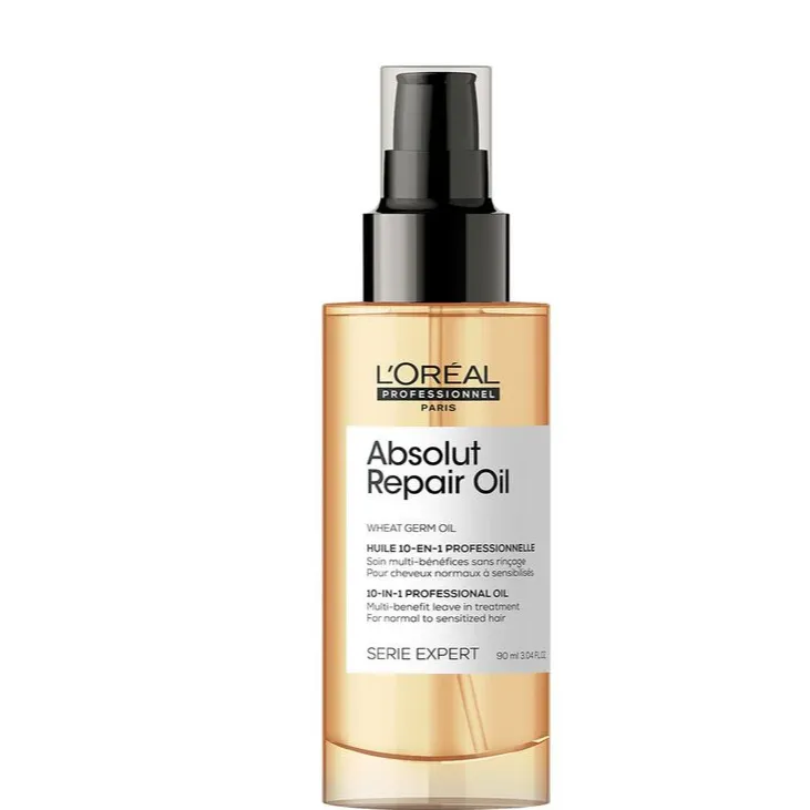 L'Oreal | Absolut Repair 10in1 Leave-in Oil with Wheat Germ for Normal & Sensitized Hair | 90ml