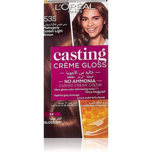 L'Oreal Paris | Casting Creme Gloss Mahagony Golden Light Brown Hair Color
