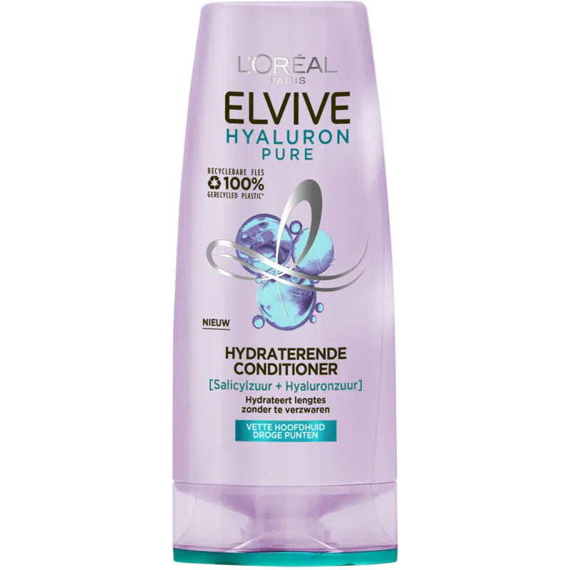 L'Oreal Paris Elvive | Hyaluron Pure Rehydrating Conditioner for Oily Hair | 360ml