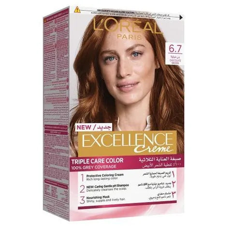 L'Oreal Paris | Excellence Crème Hair Color | Chocolate Brown No 6.7