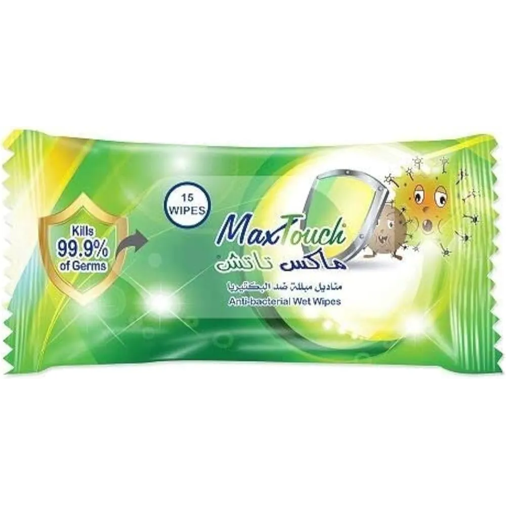 Max Touch | Wet Wipes | 15 Wipes
