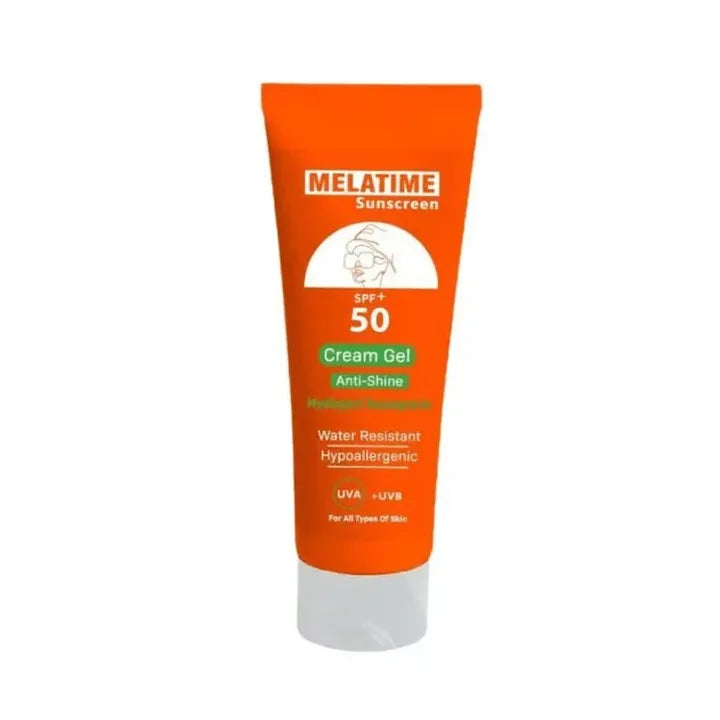 Melatime | Sunscreen Cream Gel Spf50+ | 120ml