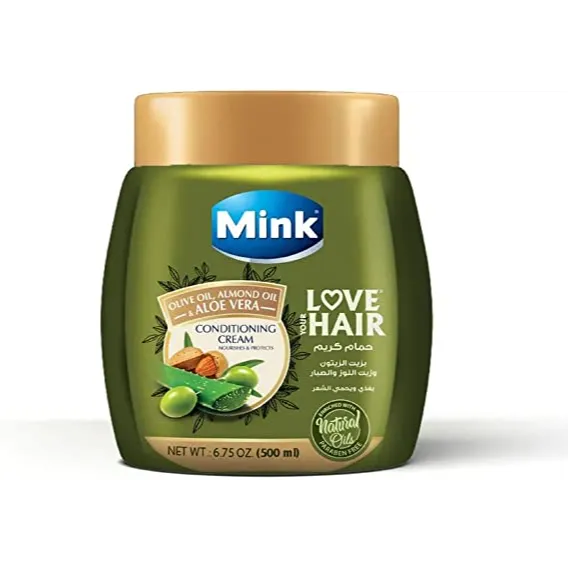 Mink | Hair Conditioning Cream with Olive Oil Almond Oil and Aloe Vera | 500gm
