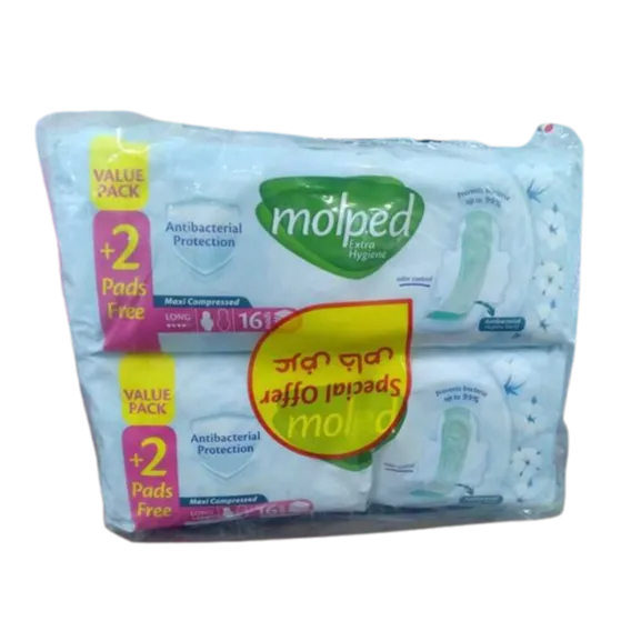 1+1 Molped | Extra Hygiene Long | 16 Pads+ 2 Free
