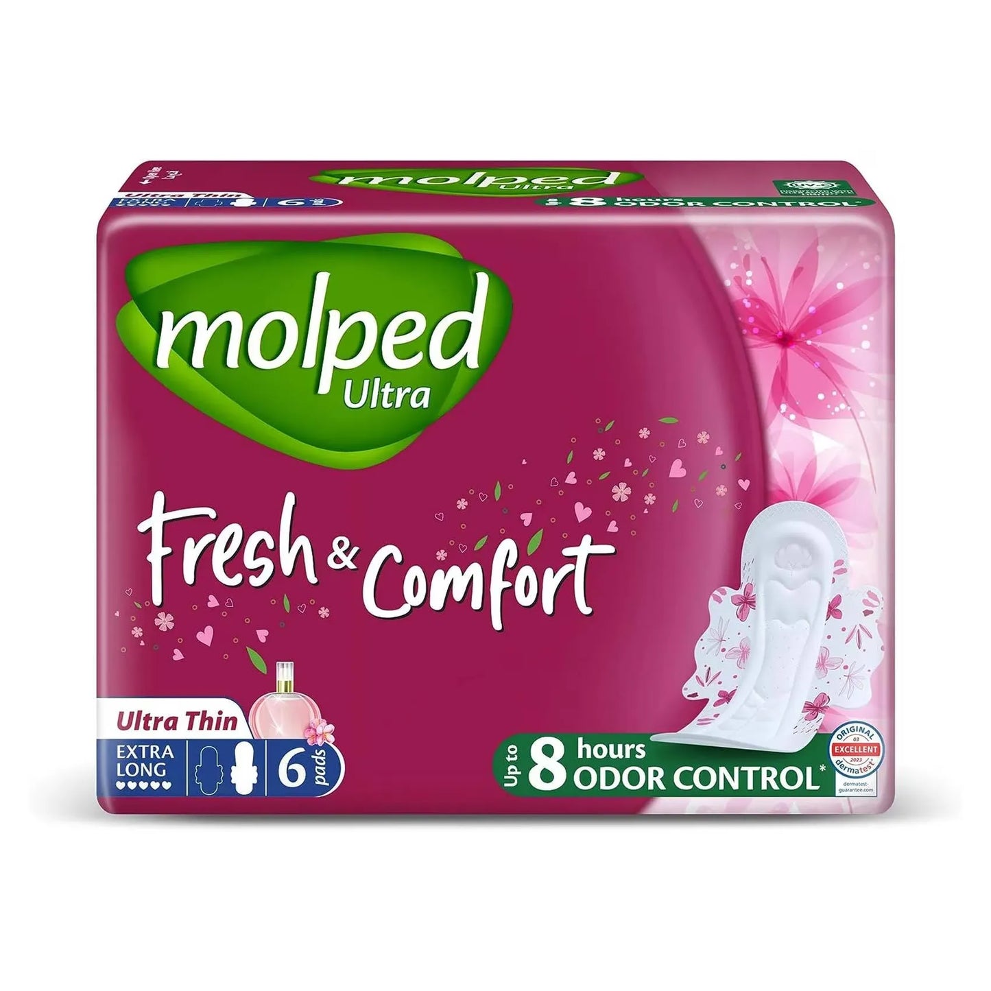 Molped | Ultra Fresh & Comfort Pads Extra Long | 6 Pcs