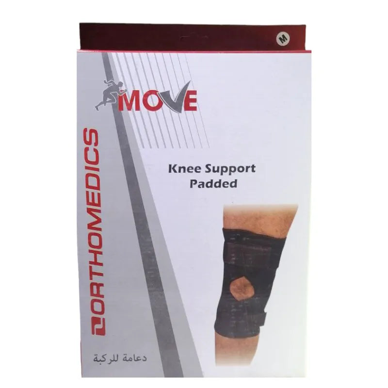 Move | Black Padded Knee Support (37-43cm) Medium