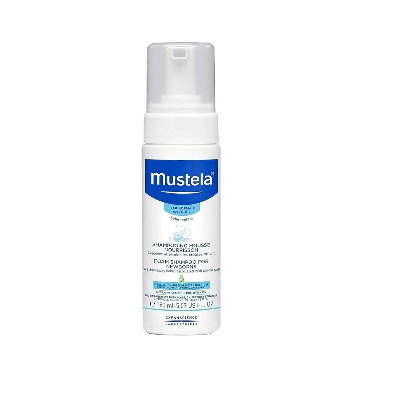 Mustela | Hypoallergenic Foam Shampoo for Infants | 150ml