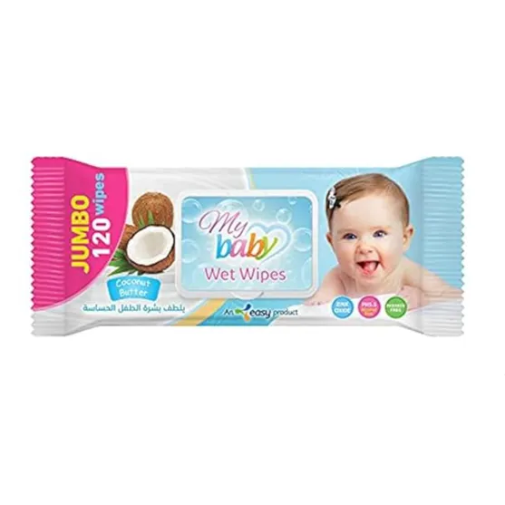 My Baby | Coconut Butter Wipes For Kids | 120 Pcs