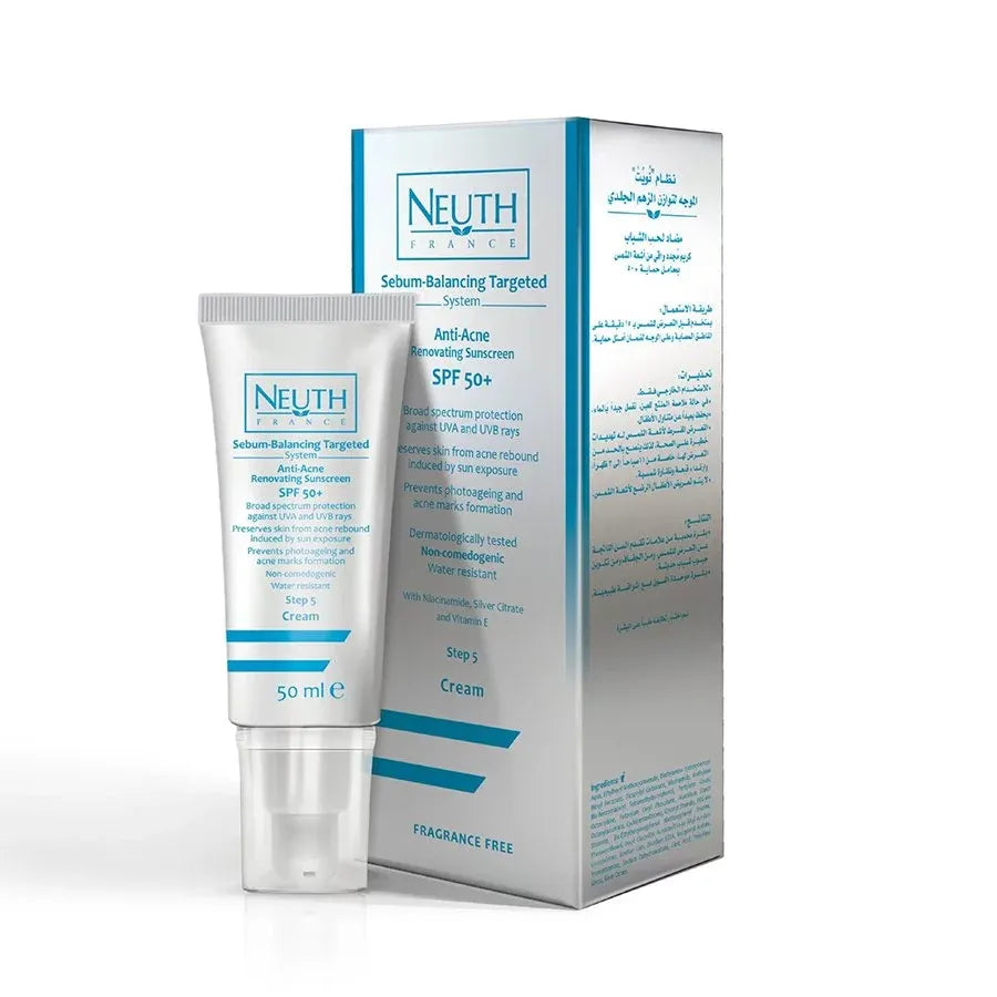Neuth | Water-Resistant & Anti-Acne Renovating Facial Sunscreen SPF50+ | 50ml