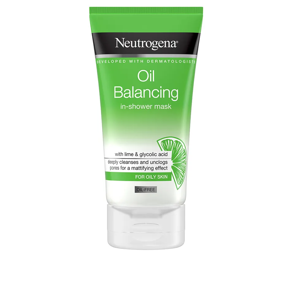 Neutrogena | Oil Balancing In-Shower Face Mask with Lime & Glycolic Acid | 150ml
