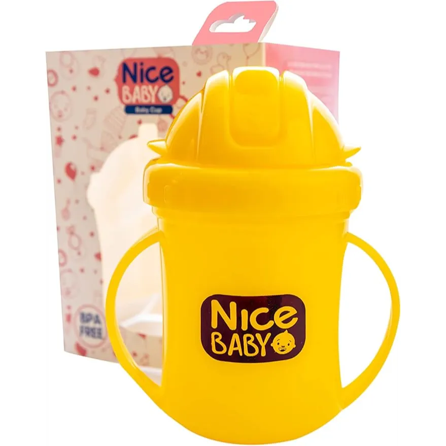 Nice Baby | Cup With Straw | Yellow