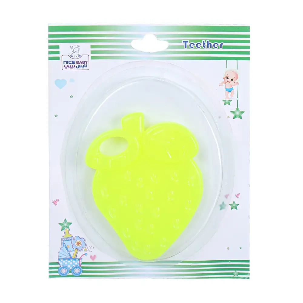 Nice Baby | Teether Strawberry Yellow | 1 Pc