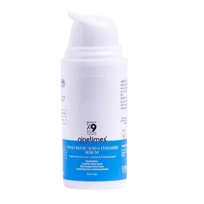 Nine Times | Hyaluronic Acid & Ceramide Serum for Dry Skin | 30ml